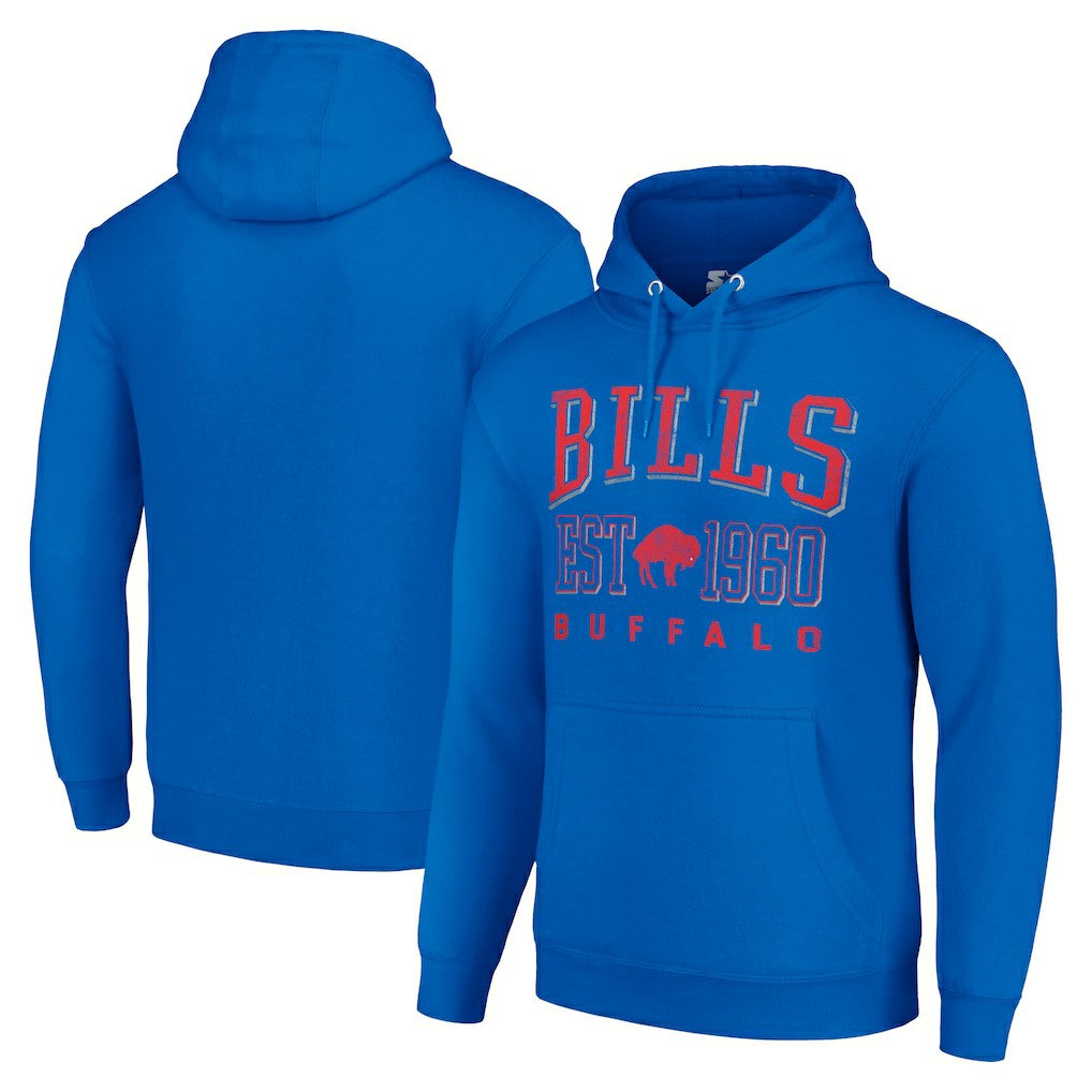 Buffalo Bills Starter Unisex Throwback Logo Pullover Hoodie Royal - NFL