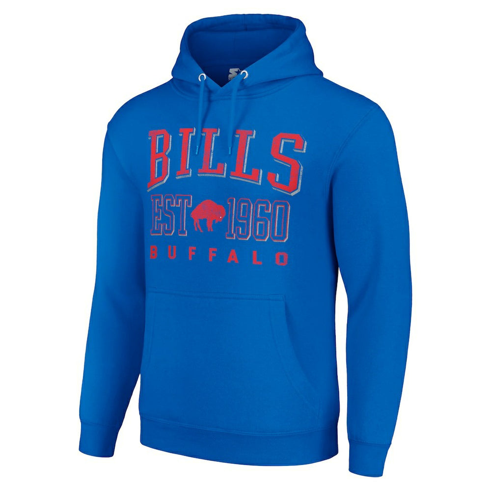 Buffalo Bills Starter Unisex Throwback Logo Pullover Hoodie Royal - NFL