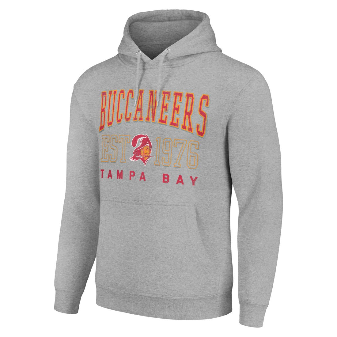 Tampa Bay Buccaneers Starter Unisex Throwback Logo Pullover Hoodie Heather Gray - NFL