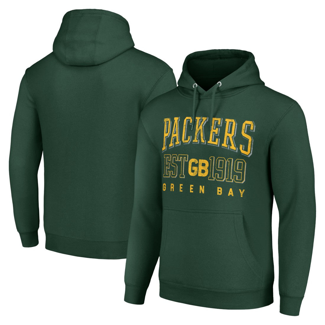 Green Bay Packers Starter Unisex Throwback Logo Pullover Hoodie Green - NFL