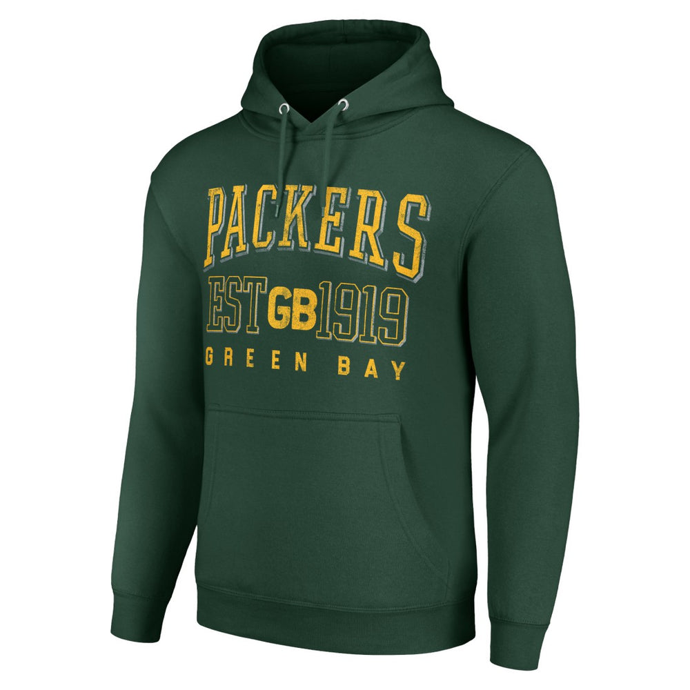 Green Bay Packers Starter Unisex Throwback Logo Pullover Hoodie Green - NFL