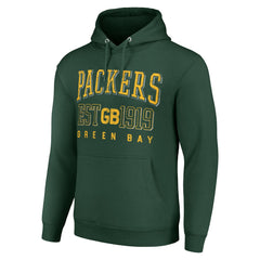 Green Bay Packers Starter Unisex Throwback Logo Pullover Hoodie Green - NFL
