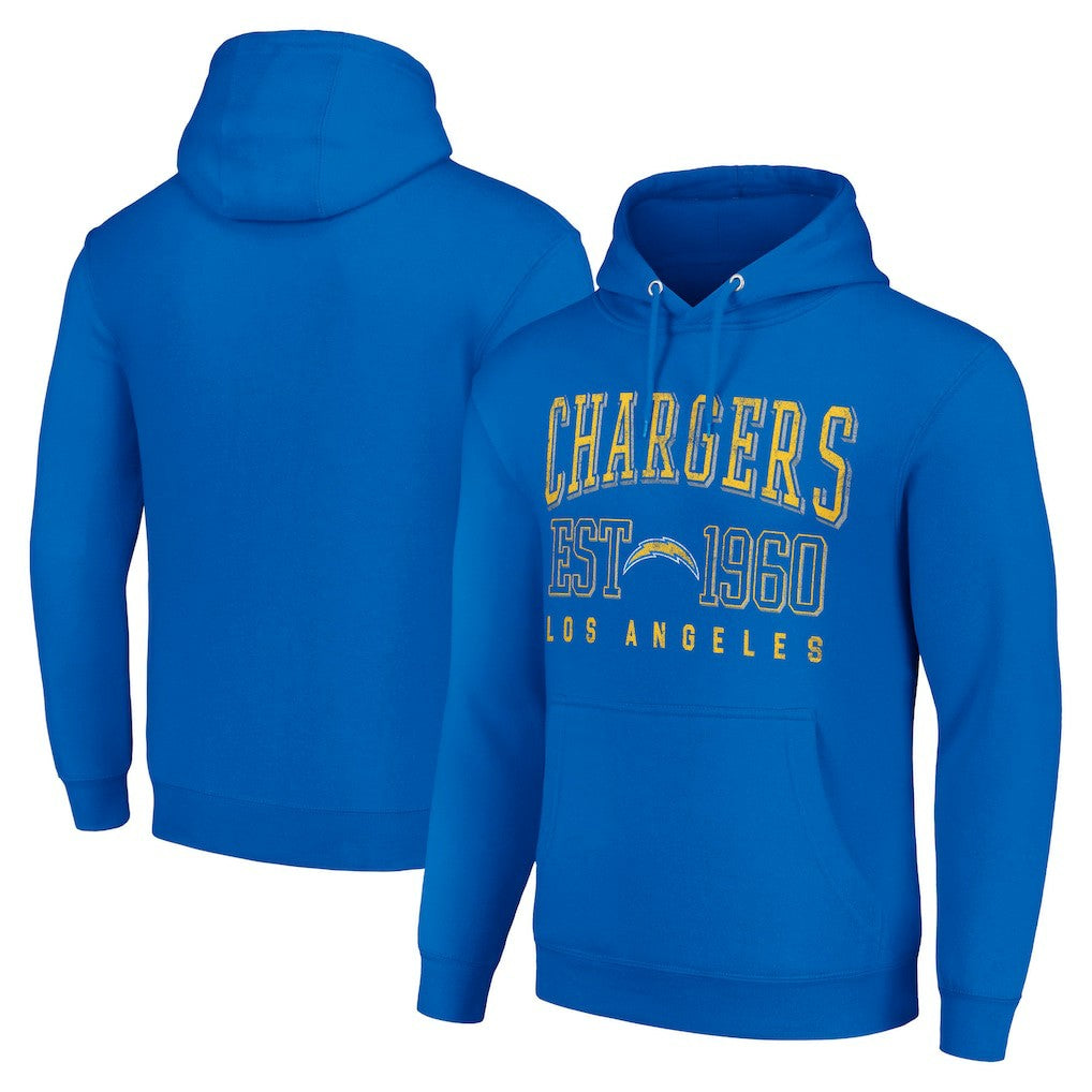 Los Angeles Chargers Starter Unisex Throwback Logo Pullover Hoodie Royal - NFL