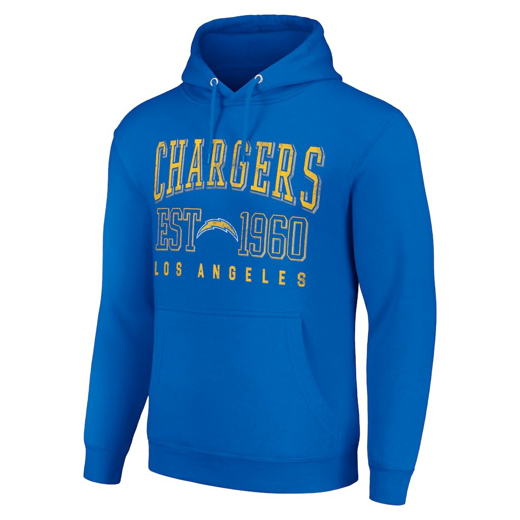 Los Angeles Chargers Starter Unisex Throwback Logo Pullover Hoodie Royal - NFL