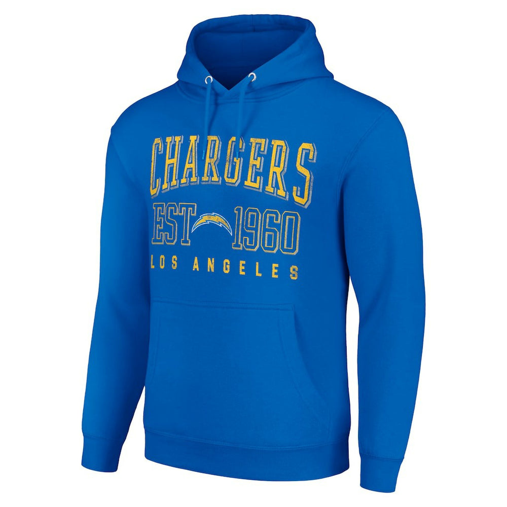 Los Angeles Chargers Starter Unisex Throwback Logo Pullover Hoodie Royal - NFL