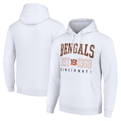 Cincinnati Bengals Starter Unisex Throwback Logo Pullover Hoodie White - NFL