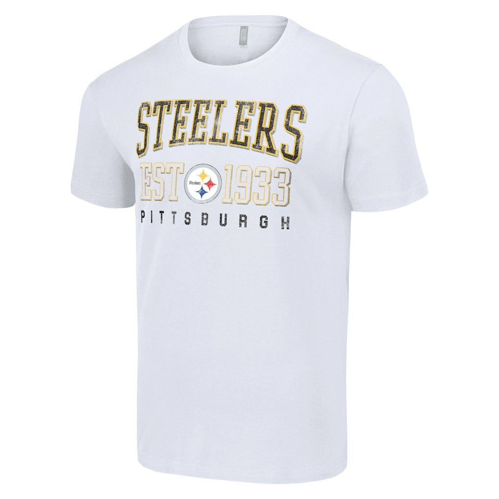 Pittsburgh Steelers Starter Throwback Logo T-Shirt White - NFL