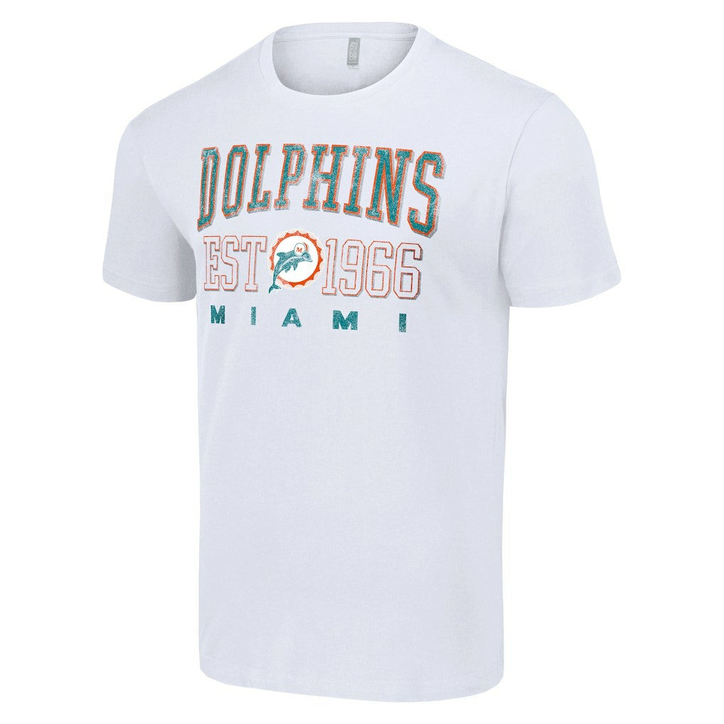 Miami Dolphins Starter Throwback Logo T-Shirt White - NFL