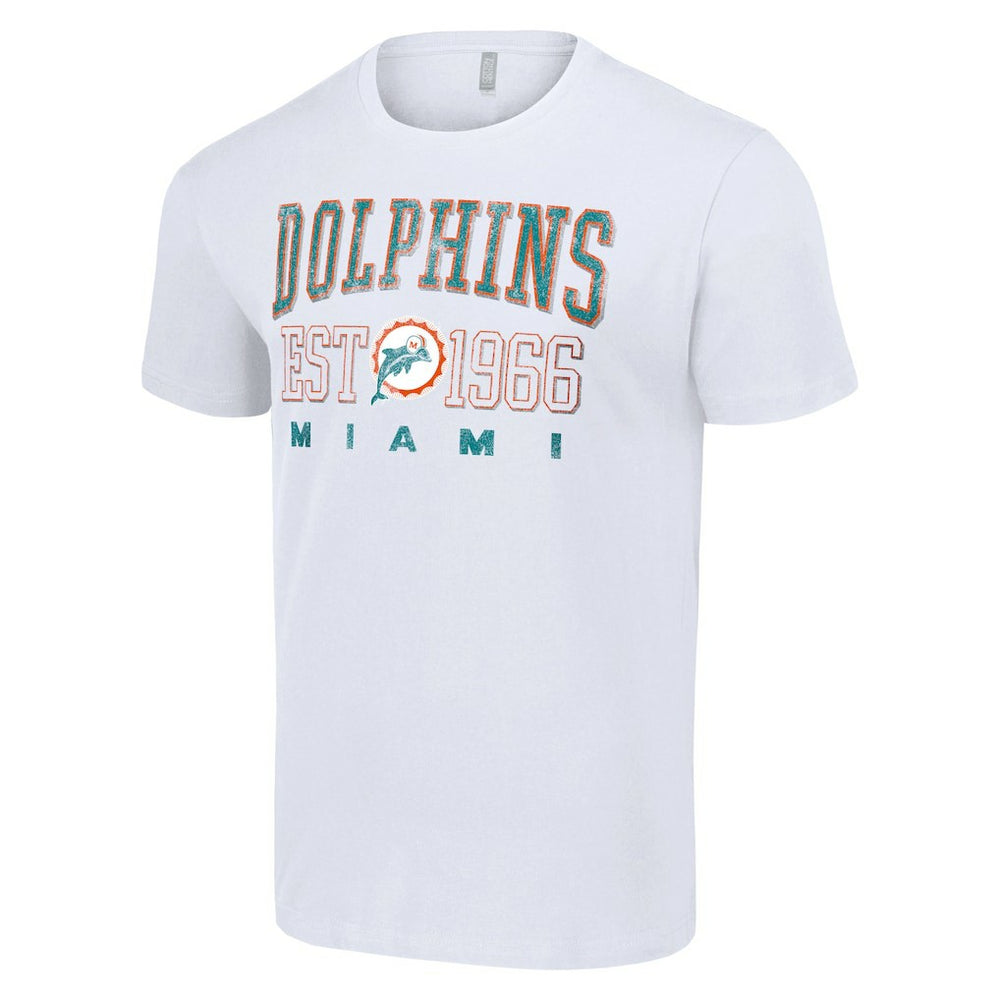 Miami Dolphins Starter Throwback Logo T-Shirt White - NFL