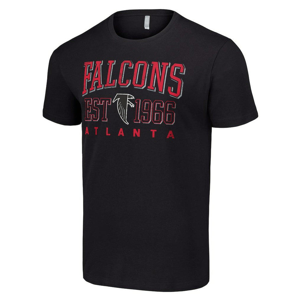 Atlanta Falcons Starter Throwback Logo T-Shirt Black - NFL