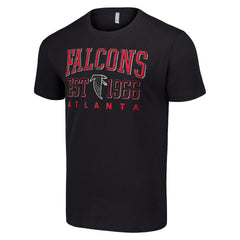 Atlanta Falcons Starter Throwback Logo T-Shirt Black - NFL