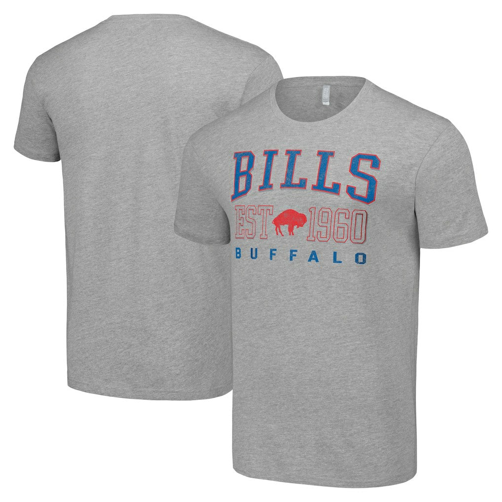 Buffalo Bills Starter Throwback Logo T-Shirt Heather Gray - NFL