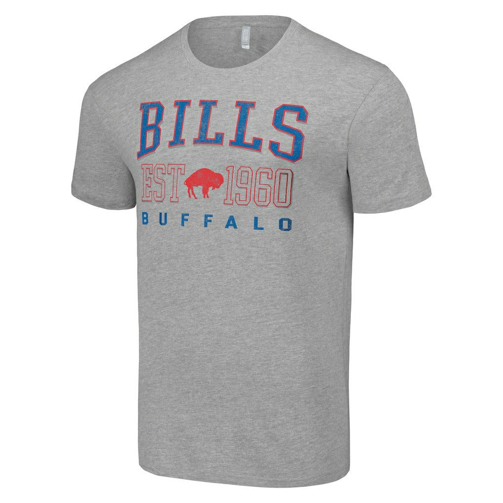 Buffalo Bills Starter Throwback Logo T-Shirt Heather Gray - NFL