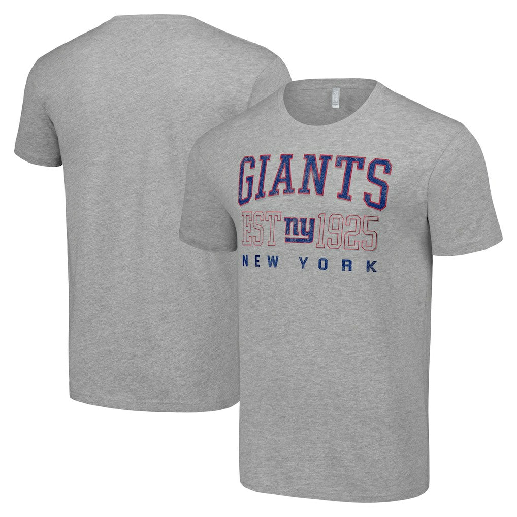 New York Giants Starter Throwback Logo T-Shirt Heather Gray - NFL