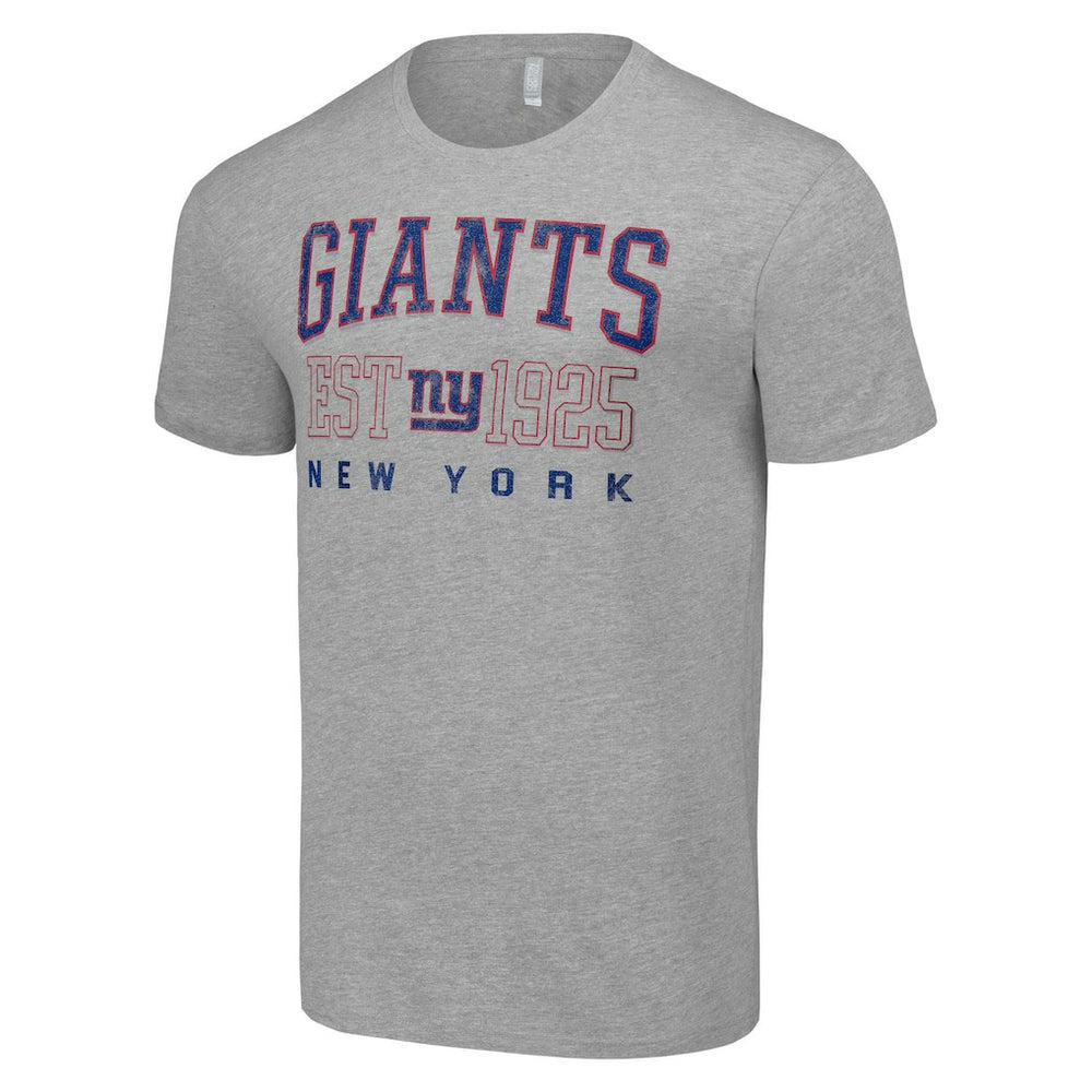 New York Giants Starter Throwback Logo T-Shirt Heather Gray - NFL