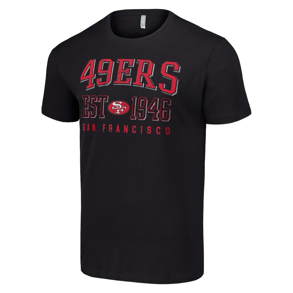 San Francisco 49ers Starter Throwback Logo T-Shirt Black - NFL