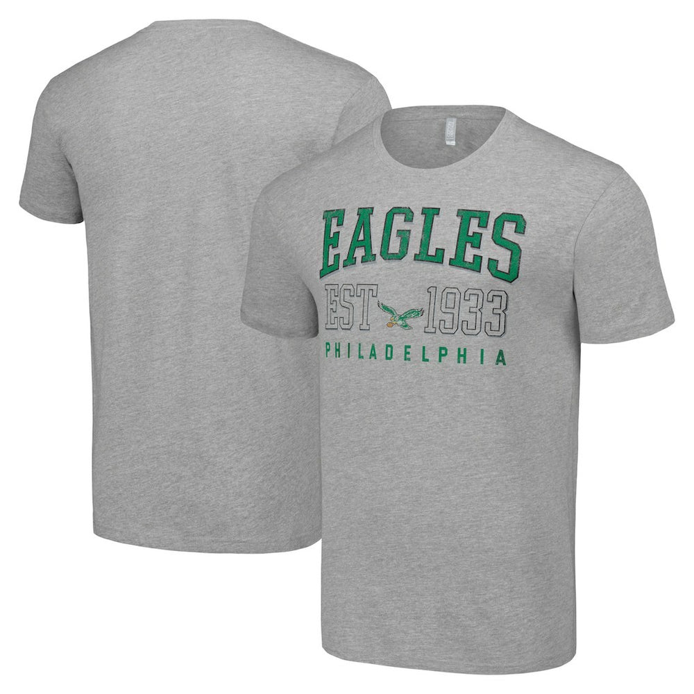 Philadelphia Eagles Starter Throwback Logo T-Shirt Heather Gray - NFL