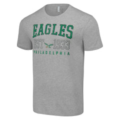 Philadelphia Eagles Starter Throwback Logo T-Shirt Heather Gray - NFL
