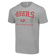 San Francisco 49ers Starter Throwback Logo T-Shirt Heather Gray - NFL