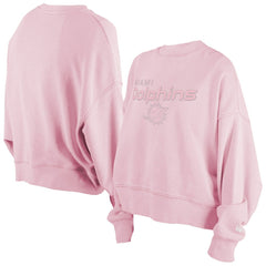 Miami Dolphins New Era Women's Cozy Pullover Sweatshirt Pink - NFL