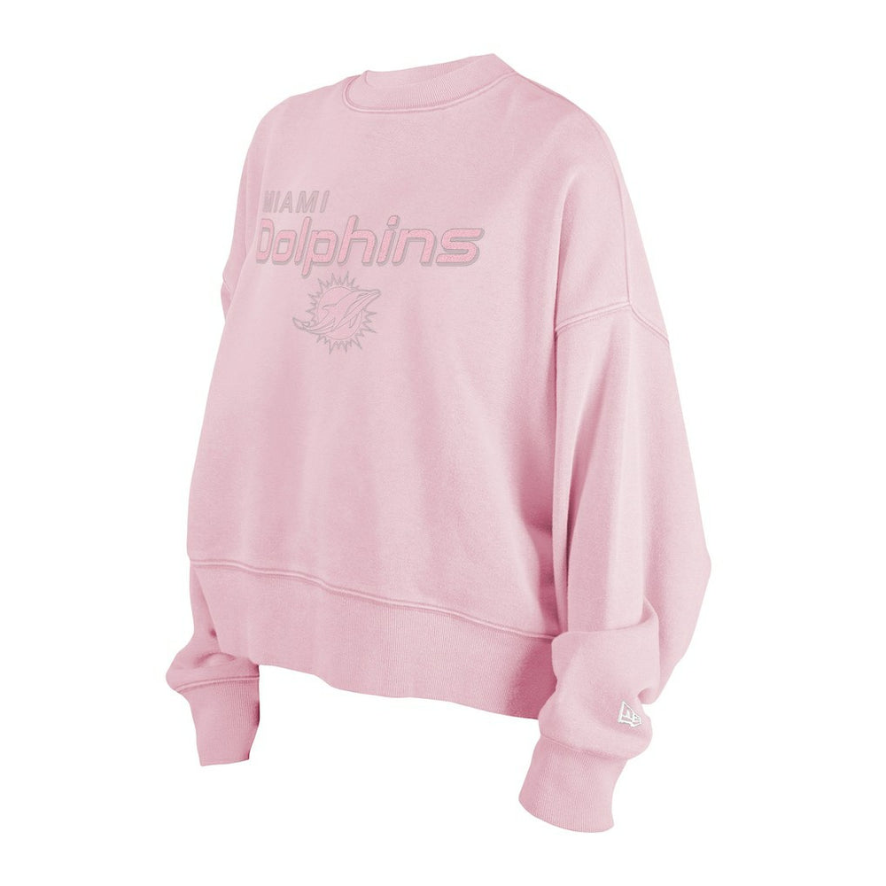 Miami Dolphins New Era Women's Cozy Pullover Sweatshirt Pink - NFL