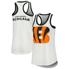 Cincinnati Bengals G-III 4Her by Carl Banks Women's Tater Racerback Tank Top White - NFL