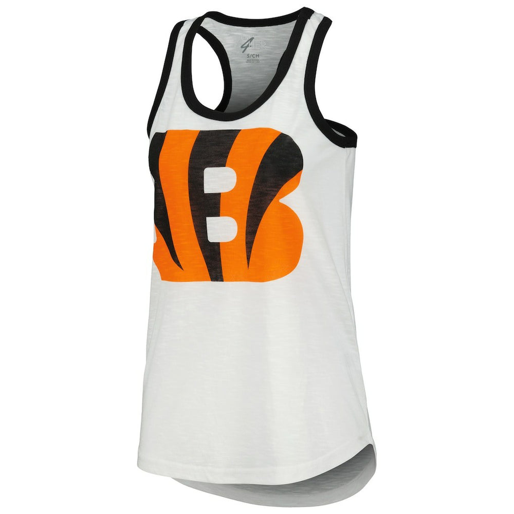 Cincinnati Bengals G-III 4Her by Carl Banks Women's Tater Racerback Tank Top White - NFL