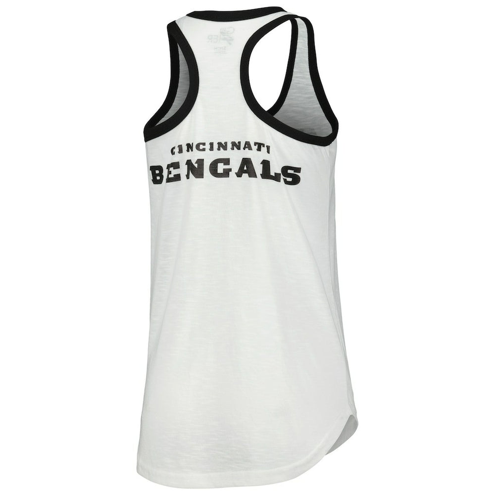Cincinnati Bengals G-III 4Her by Carl Banks Women's Tater Racerback Tank Top White - NFL