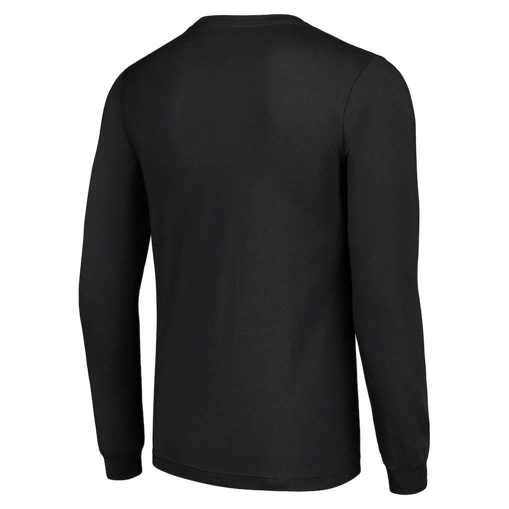 Kansas City Chiefs Starter Half Helmet Logo Long Sleeve T-Shirt Black - NFL