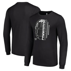 Washington Commanders Starter Half Helmet Logo Long Sleeve T-Shirt Black - NFL