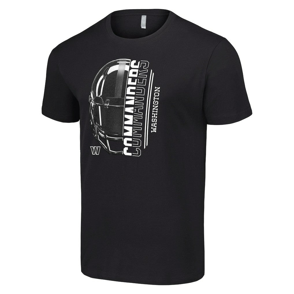 Washington Commanders Starter Half Helmet Logo T-Shirt Black - NFL