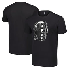 Miami Dolphins Starter Half Helmet Logo T-Shirt Black - NFL