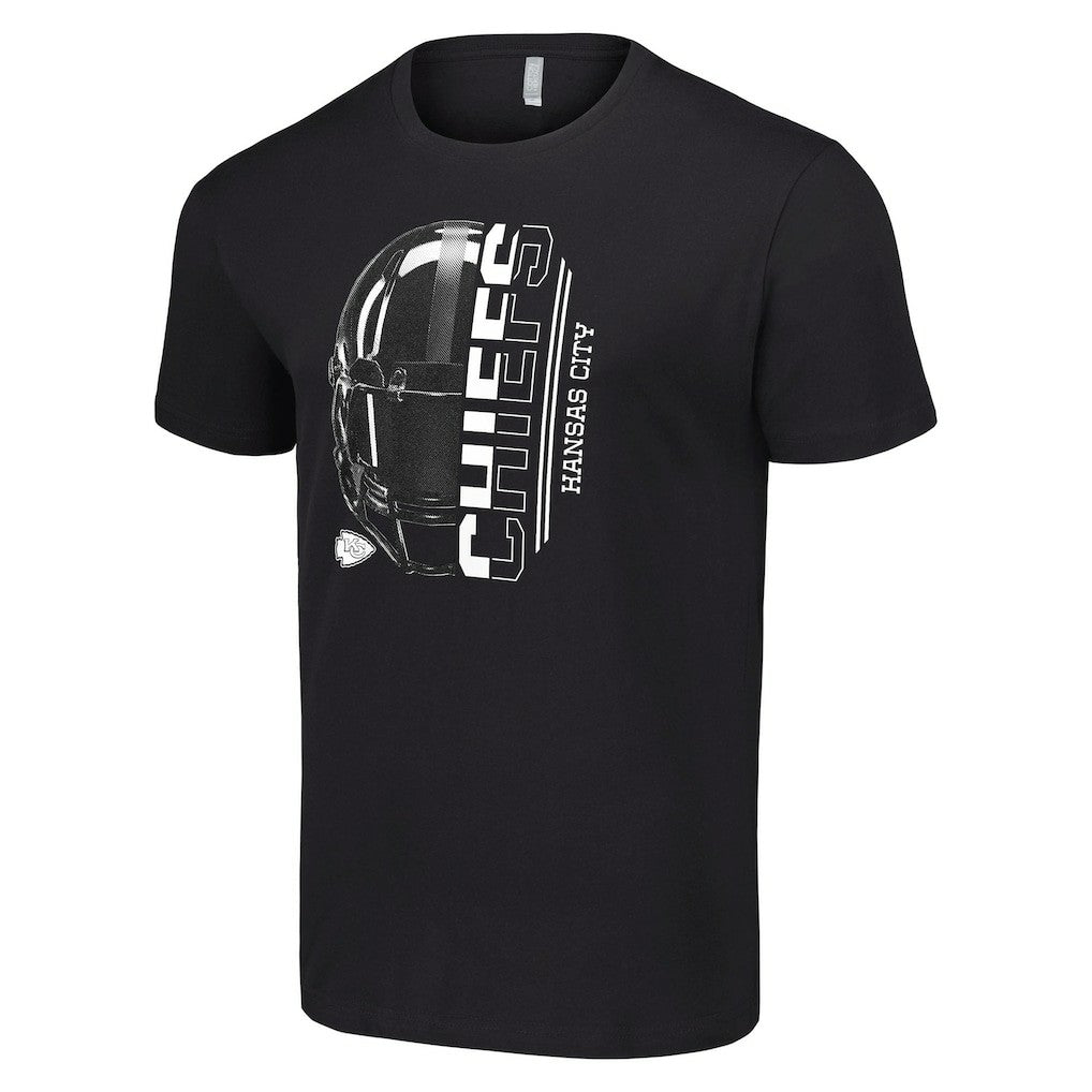 Kansas City Chiefs Starter Half Helmet Logo T-Shirt Black - NFL