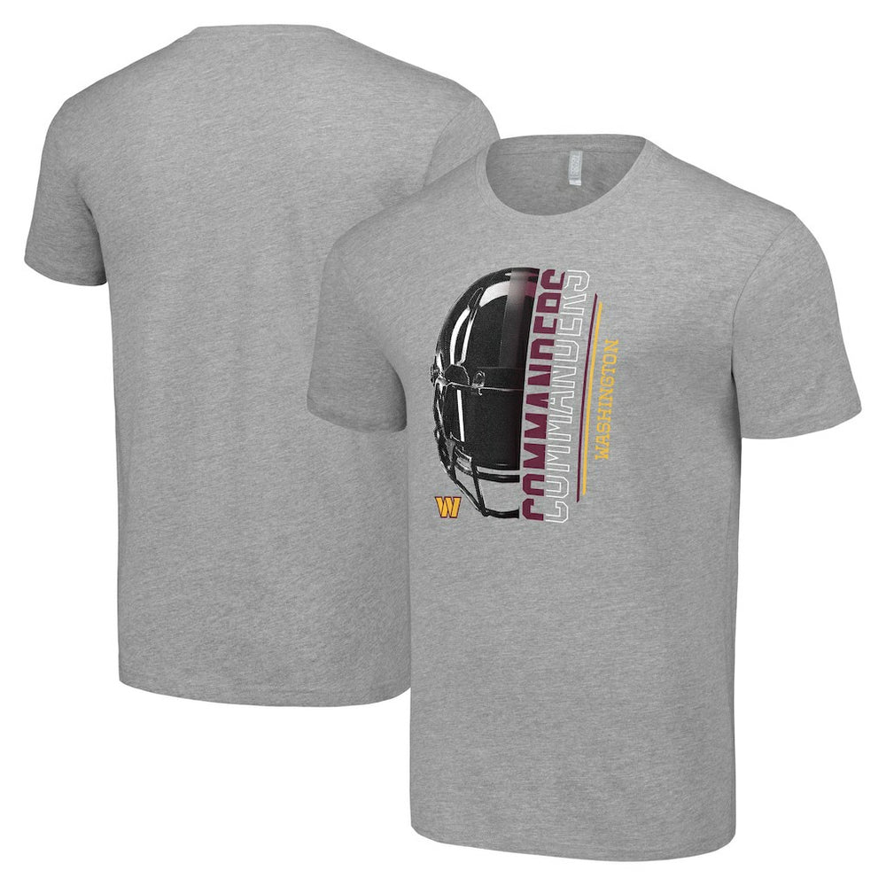 Washington Commanders Starter Half Helmet Logo T-Shirt Heather Gray - NFL