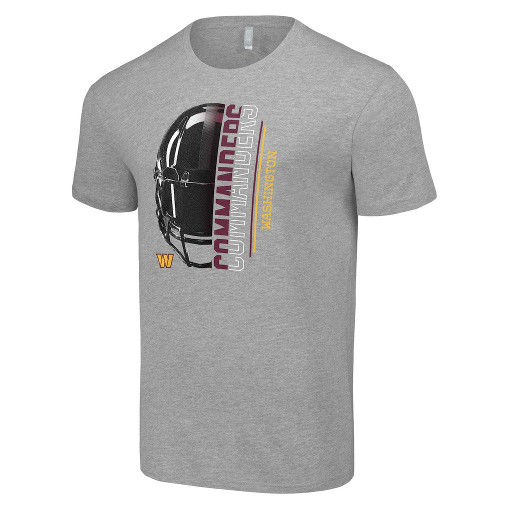 Washington Commanders Starter Half Helmet Logo T-Shirt Heather Gray - NFL
