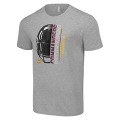 Washington Commanders Starter Half Helmet Logo T-Shirt Heather Gray - NFL