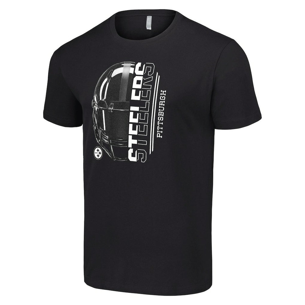 Pittsburgh Steelers Starter Half Helmet Logo T-Shirt Black - NFL