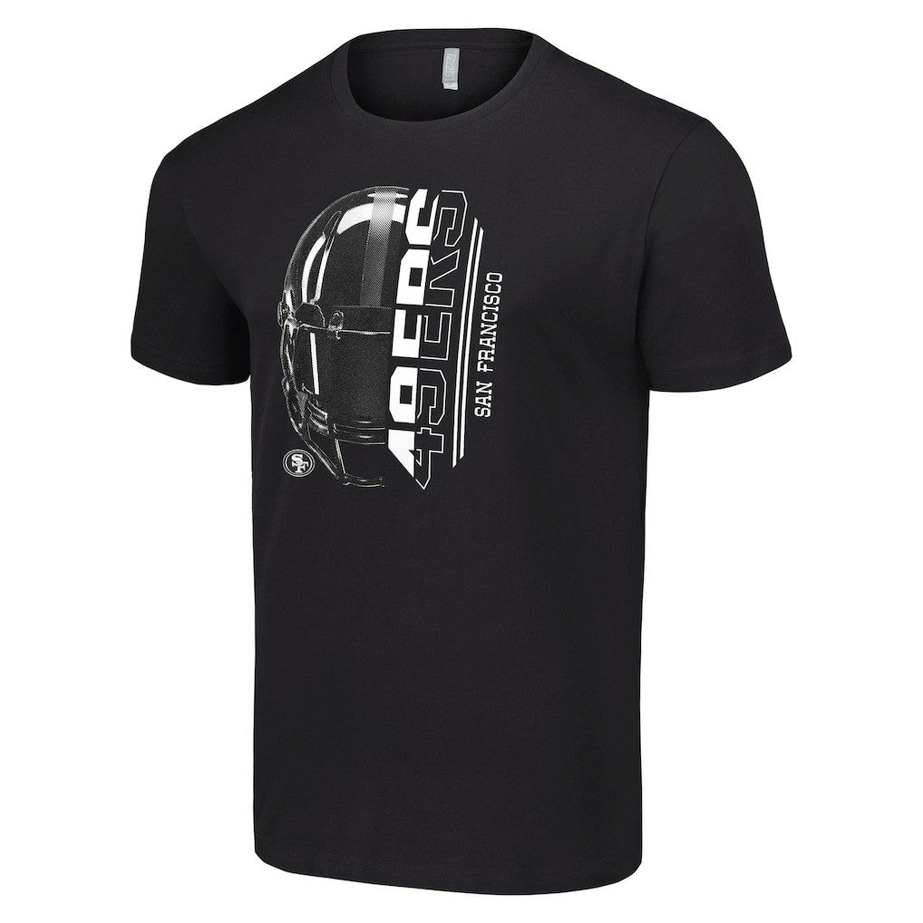 San Francisco 49ers Starter Half Helmet Logo T-Shirt Black - NFL