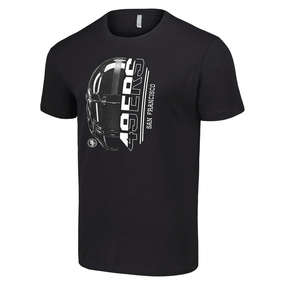 San Francisco 49ers Starter Half Helmet Logo T-Shirt Black - NFL