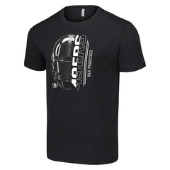San Francisco 49ers Starter Half Helmet Logo T-Shirt Black - NFL
