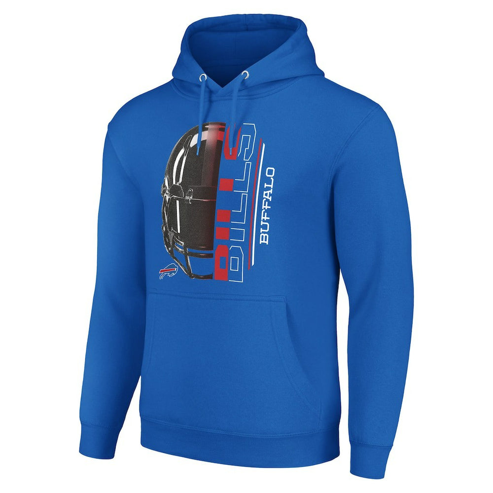 Buffalo Bills Starter Unisex Half Helmet Logo Pullover Hoodie Royal - NFL