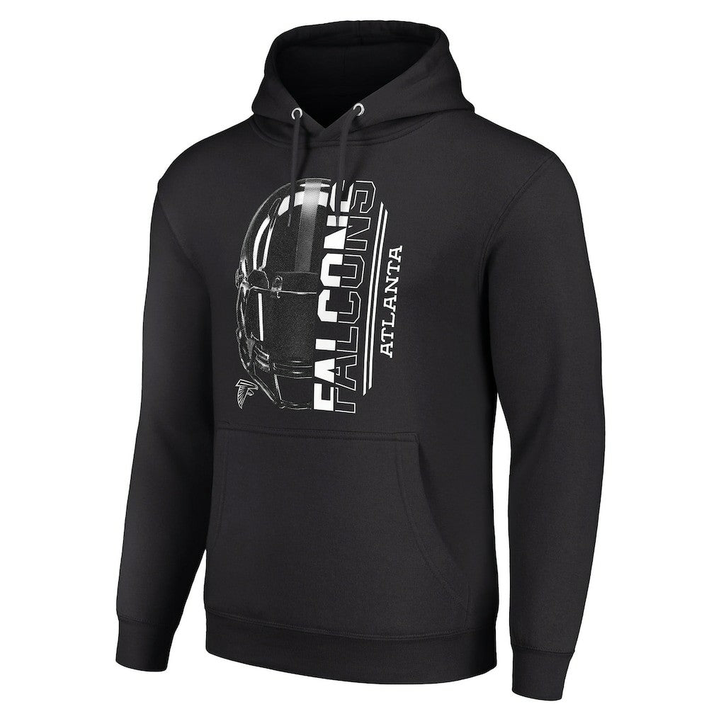 Atlanta Falcons Starter Unisex Half Helmet Logo Pullover Hoodie Black - NFL