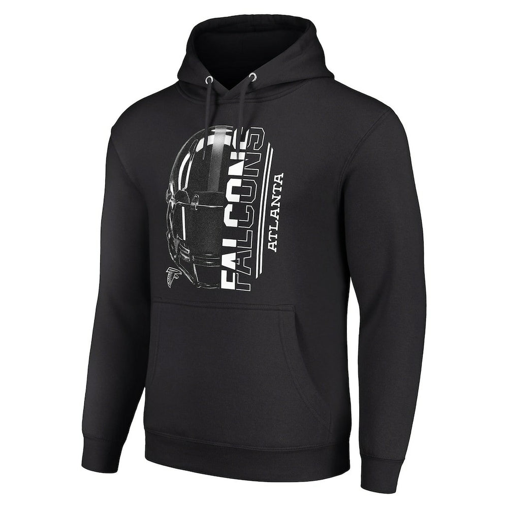 Atlanta Falcons Starter Unisex Half Helmet Logo Pullover Hoodie Black - NFL