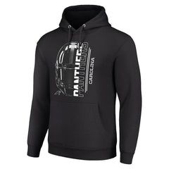 Carolina Panthers Starter Unisex Half Helmet Logo Pullover Hoodie Black - NFL