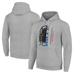 Buffalo Bills Starter Unisex Half Helmet Logo Pullover Hoodie Heather Gray - NFL