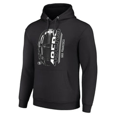 San Francisco 49ers Starter Unisex Half Helmet Logo Pullover Hoodie Black - NFL