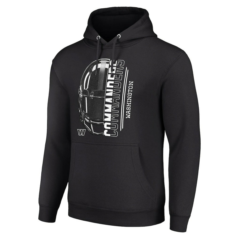 Washington Commanders Starter Unisex Half Helmet Logo Pullover Hoodie Black - NFL