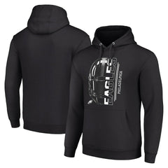 Philadelphia Eagles Starter Unisex Half Helmet Logo Pullover Hoodie Black - NFL