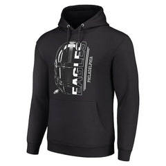 Philadelphia Eagles Starter Unisex Half Helmet Logo Pullover Hoodie Black - NFL