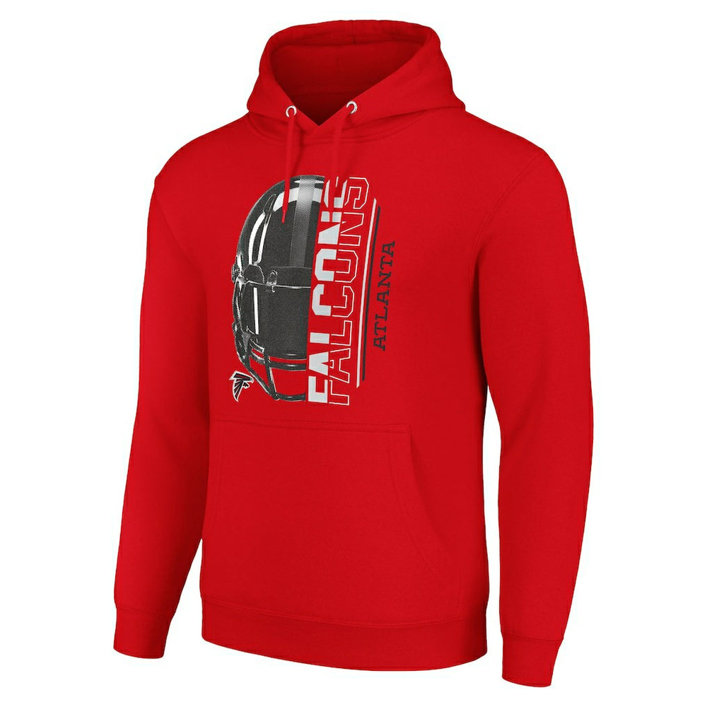 Atlanta Falcons Starter Unisex Half Helmet Logo Pullover Hoodie Red - NFL